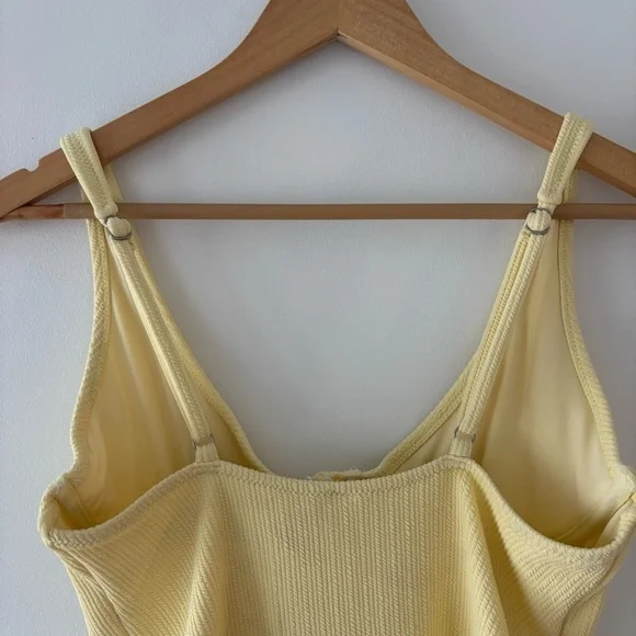 NWT Rhythm. x Free People Isla Pastel Ribbed Underwire Low Cut Back One Piece - Picture 6 of 8